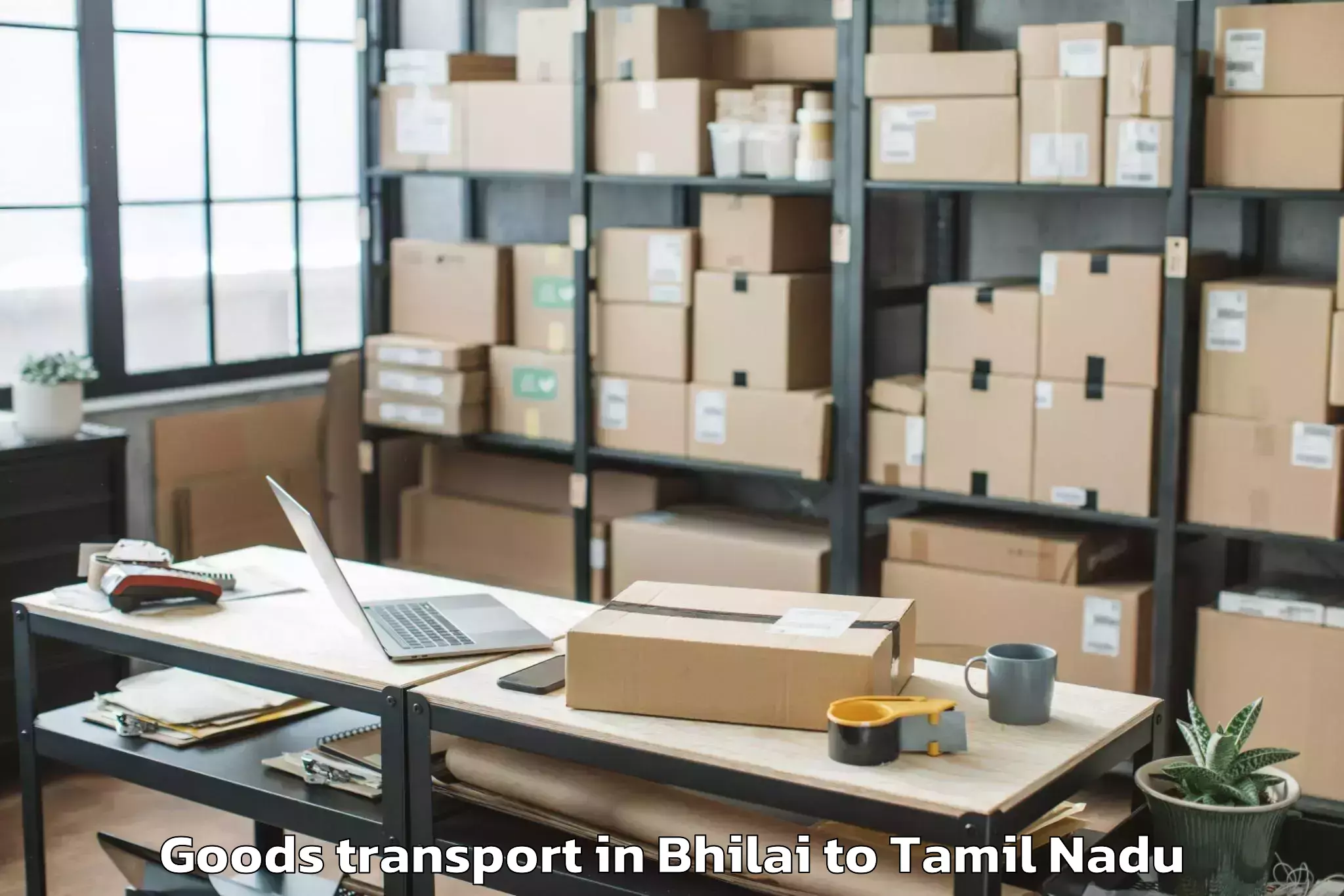 Book Your Bhilai to Spectrum Mall Chennai Goods Transport Today